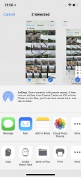 Sharing a screenshot - Apple iPhone X review