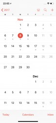 Calendar - Apple iPhone X review