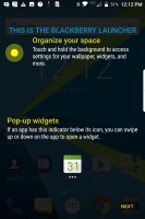 BlackBerry Launcher and home screens - Blackberry Keyone review