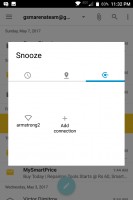 Snoozing a Hub item: by Wi-Fi network - Blackberry Keyone review