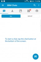 Chats window - Blackberry Keyone review