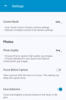 Camera app settings - Blackberry Keyone review