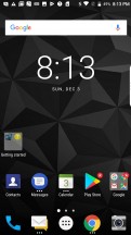Home screen - BlackBerry Motion review