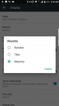 Recent apps views - BlackBerry Motion review