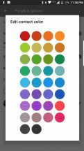 Conversation colors - BlackBerry Motion review