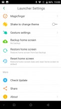Launcher settings - Doogee Mix review