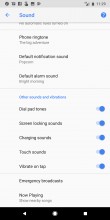 Sound settings - Google Pixel 2 Xl review