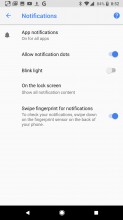Notification options - Google Pixel 2 review