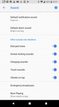 Sound settings - Google Pixel 2 review