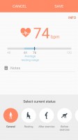 S Health on the S7 benefits from the additional hear rate and blood oxygen sensors - Galaxy A5 2016 vs. Galaxy S7