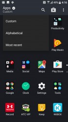 The app drawer is familiar and functional - HTC 10 evo review