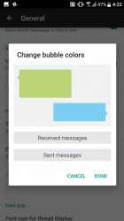 Changing speech bubble colors - HTC 10 evo review