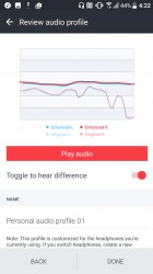 The process of creating a personalized audio profile takes seconds - HTC 10 evo review