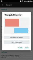 Changing speech bubble colors - HTC U Ultra review