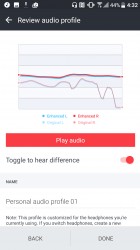 The process of creating a personalized audio profile takes seconds - HTC U Ultra review