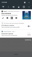 Toggling active noise cancellation - HTC U11 Life review