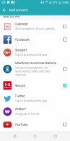 Adding feeds - HTC U11 Plus review