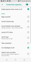 Long squeeze options - HTC U11 Plus review