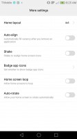 More settings - Huawei Honor 6x review