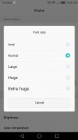 Font size adjustment - Huawei Honor 6x review