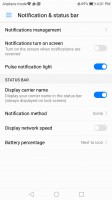 Status bar tweaks - Honor 8 Pro review