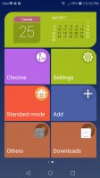 Simple homescreen with a tiled interface - Honor 8 Pro review
