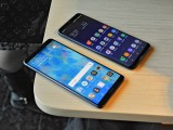Huawei Mate 10 Pro next to the Galaxy S8+ - f/5.6, ISO 1250, 1/60s - Huawei Mate 10 hands-on review