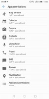 App permissions - Huawei Mate 10 Lite review