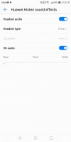 Sound settings - Huawei Mate 10 Lite review