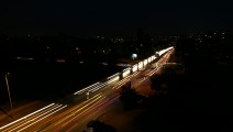Light Painting - Car Trails (35s) - f/2.2, ISO 64, 1/-17s - Huawei P10 Lite review