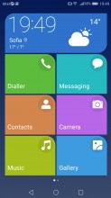 Simple homescreen with a tiled interface - Huawei P10 Lite review