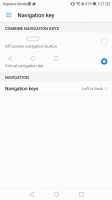 navigation key options - Huawei P10 review