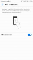 mini screen view - Huawei P10 review