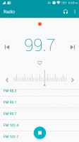 FM radio app with broadcast recording, without RDS - Lenovo K6 Note review