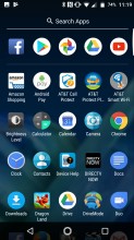 Top row consists of frequently used apps - Lenovo Moto Z2 Force review