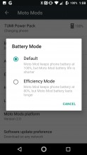 Shortcut to attached Mod's settings - Lenovo Moto Z2 Force review