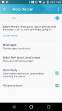 Active Display and its Settings - Lenovo Moto Z2 Force review