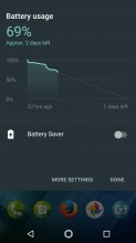 Battery Quick setting - Lenovo Moto Z2 Force review