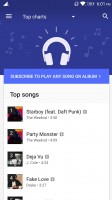 Google Play Music is built around music streaming - Lenovo P2 review