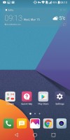 Homescreen without an app drawer - LG G6 review
