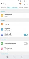 Settings: Sound & notification - LG Q6 Review