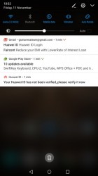 Huawei Mate 9's notification area - LG V20 vs. Huawei Mate 9 review