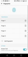 Fingerprint setup - LG V30 review