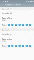 scheduled power on/off - Meizu M5 Note review