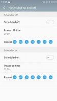 scheduled power on/off - Meizu M5 review