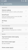 The accessibility settings - Meizu Pro 6 Plus review