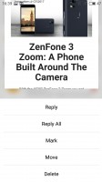 3D Press in Mail app - Meizu Pro 6 Plus review