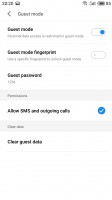Guest mode settings - Meizu Pro 7 Plus review