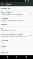 Display settings - Moto G5 Plus review