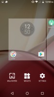 Homescreen settings - Motorola Moto M review